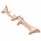 For vivo Watch 5 / iQOO Watch 5 One Pair Metal Head Adapter Watch Band Connector(Rose Gold) - 2
