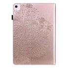 For iPad Air 13 2025 / 2024 Peacock Embossed Pattern Leather Tablet Case(Rose Gold) - 3