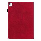 For iPad Air 13 2025 / 2024 Peacock Embossed Pattern Leather Tablet Case(Red) - 3