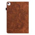 For iPad Air 13 2025 / 2024 Peacock Embossed Pattern Leather Tablet Case(Brown) - 3
