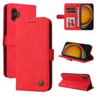 For Samsung Galaxy XCover7 Pro Skin Feel Life Tree Metal Button Leather Phone Case(Red) - 1