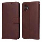 For Samsung Galaxy XCover7 Pro Classic Calf Texture Flip Leather Phone Case(Brown) - 1