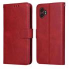 For Samsung Galaxy XCover7 Pro Classic Calf Texture Flip Leather Phone Case(Red) - 1