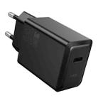 hoco N70 PD30W Type-C Single Port Charger, Specification:EU Plug(Black) - 1