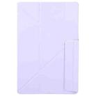 For Samsung Galaxy Tab S10 FE+ Fixed Buckle Magnetic Deformation Leather Tablet Case(Purple) - 2