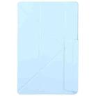 For Samsung Galaxy Tab S8 / S7 Fixed Buckle Magnetic Deformation Leather Tablet Case(Ice Blue) - 2