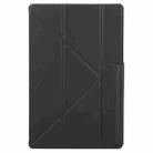 For Samsung Galaxy Tab S8 / S7 Fixed Buckle Magnetic Deformation Leather Tablet Case(Black) - 2