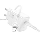 hoco N70 PD30W Type-C Single Port Charger with 1m Type-C to 8 Pin Data Cable, Specification:EU Plug(White) - 1