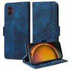 For Samsung Galaxy XCover7 Pro Embossed Rhombus Starry Leather Phone Case(Blue) - 1