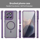 For Motorola Edge 60 Fan Dun Series TPU Hybrid PC Frosted Magsafe Phone Case(Purple) - 2