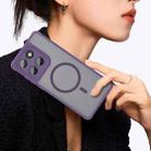 For Motorola Edge 60 Fan Dun Series TPU Hybrid PC Frosted Magsafe Phone Case(Purple) - 3