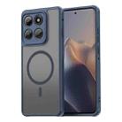 For Motorola Edge 60 Pro Fan Dun Series TPU Hybrid PC Frosted Magsafe Phone Case(Blue) - 1