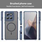 For Motorola Edge 60 Pro Fan Dun Series TPU Hybrid PC Frosted Magsafe Phone Case(Blue) - 2