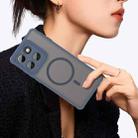 For Motorola Edge 60 Pro Fan Dun Series TPU Hybrid PC Frosted Magsafe Phone Case(Blue) - 3