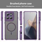 For Motorola Edge 60 Pro Fan Dun Series TPU Hybrid PC Frosted Magsafe Phone Case(Purple) - 2