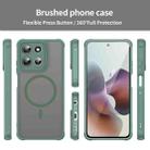 For Motorola Moto G66j 5G Fan Dun Series TPU Hybrid PC Frosted Magsafe Phone Case(Green) - 2