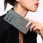 For Motorola Moto G66j 5G Fan Dun Series TPU Hybrid PC Frosted Magsafe Phone Case(Green) - 3