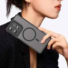 For Motorola Moto G66y 5G Fan Dun Series TPU Hybrid PC Frosted Magsafe Phone Case(Black) - 3