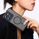 For Motorola Edge 60s Pro 5G Fan Dun Series TPU Hybrid PC Frosted Magsafe Phone Case(Black) - 3