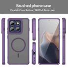 For Motorola Edge 60s Pro 5G Fan Dun Series TPU Hybrid PC Frosted Magsafe Phone Case(Purple) - 2