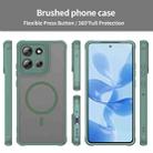 For Motorola Moto G86 5G Fan Dun Series TPU Hybrid PC Frosted Magsafe Phone Case(Green) - 2