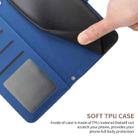 For iPhone 17 Air Skin Feel Butterfly Embossed Flip Leather Phone Case(Blue) - 3