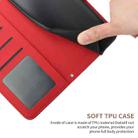 For iPhone 17 Air Skin Feel Butterfly Embossed Flip Leather Phone Case(Red) - 3