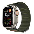 For Apple Watch 46mm / 49mm / 45mm / 44mm Traveler Nylon Watch Band(Green) - 1