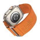 For Apple Watch 46mm / 49mm / 45mm / 44mm Traveler Nylon Watch Band(Orange) - 3