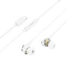 Borofone BM90 Miller Universal Digital Wired Earphones with Microphone, Length: 1.2m, Interface:8 Pin(White) - 2