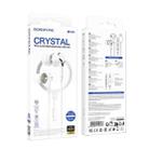 Borofone BM90 Miller Universal Digital Wired Earphones with Microphone, Length: 1.2m, Interface:8 Pin(White) - 3