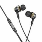 Borofone BM90 Miller Universal Digital Wired Earphones with Microphone, Length: 1.2m, Interface:Type-C(Black) - 1