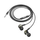 Borofone BM90 Miller Universal Digital Wired Earphones with Microphone, Length: 1.2m, Interface:3.5mm(Black) - 2
