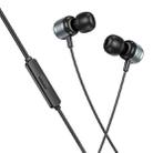 Borofone BM93 Platino Universal 3.5mm Wired Earphones with Microphone, Length: 1.2m(Metal Grey) - 1