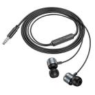 Borofone BM93 Platino Universal 3.5mm Wired Earphones with Microphone, Length: 1.2m(Metal Grey) - 2