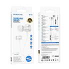 Borofone BM93 Platino Universal 3.5mm Wired Earphones with Microphone, Length: 1.2m(Silver) - 3