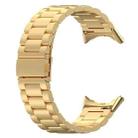 For Google Pixel Watch 3 / 2 / 1 41mm xDfind Three Beads Quick Release Metal Watch Band(Gold) - 3