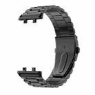 For OPPO Watch SE / Watch 3 xDfind Three Beads Quick Release Metal Watch Band(Black) - 3