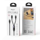 Yesido CA90 100W USB-C / Type-C to 8 Pin, Type-C 2 in 1 Charging Cable, Length:1.2m(Black) - 3