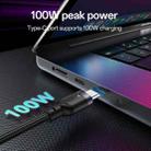 Yesido CA90 100W USB-C / Type-C to 8 Pin, Type-C 2 in 1 Charging Cable, Length:1.2m(Black) - 4
