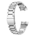 For Fitbit Charge 4 / 3 xDfind Three Beads Quick Release Metal Watch Band(Silver) - 2