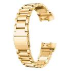 For Fitbit Charge 4 / 3 xDfind Three Beads Quick Release Metal Watch Band(Gold) - 2