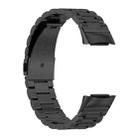 For Fitbit Charge 6 / 5 xDfind Three Beads Quick Release Metal Watch Band(Black) - 3