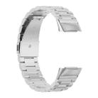 For Fitbit Charge 6 / 5 xDfind Three Beads Quick Release Metal Watch Band(Silver) - 3