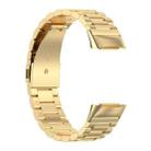 For Fitbit Charge 6 / 5 xDfind Three Beads Quick Release Metal Watch Band(Gold) - 3