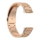 For Fitbit Charge 6 / 5 xDfind Three Beads Quick Release Metal Watch Band(Rose Gold) - 3
