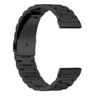 For Fitbit Versa 4 / 3 / Sense2 / 1 xDfind Three Beads Quick Release Metal Watch Band(Black) - 3