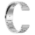 For Fitbit Versa 4 / 3 / Sense2 / 1 xDfind Three Beads Quick Release Metal Watch Band(Silver) - 3