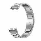 For Huawei Band 10 / 9 / 8 NFC xDfind Three Beads Quick Release Metal Watch Band(Silver) - 3