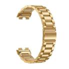 For Huawei Band 10 / 9 / 8 NFC xDfind Three Beads Quick Release Metal Watch Band(Gold) - 2